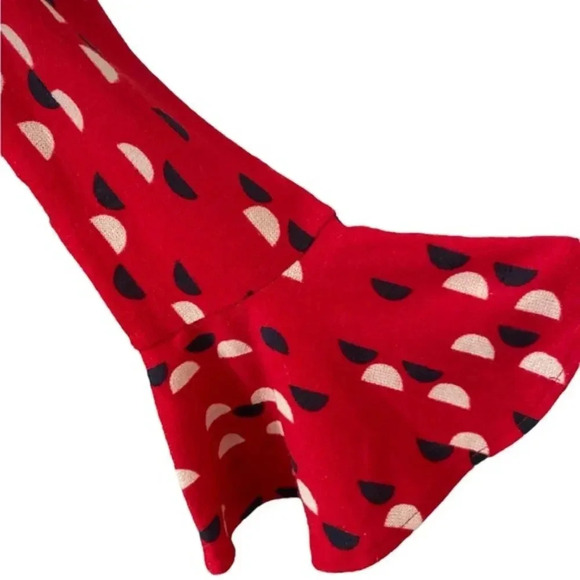 Maeve RED dress Flounce Sleeves X Small - Picture 7 of 9